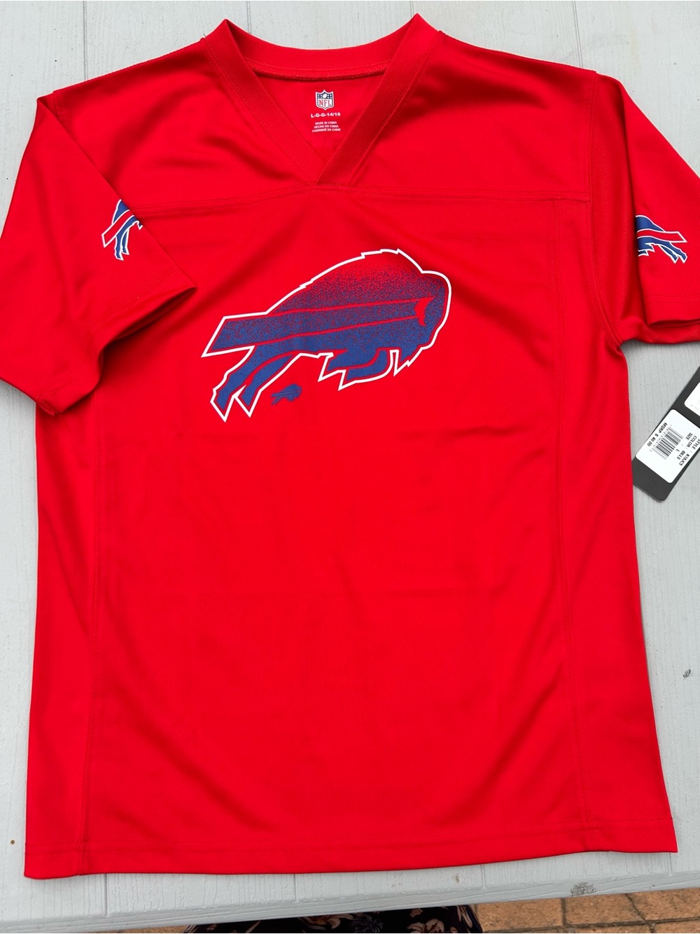 Buffalo Bills Logo Tee T- Shirt Shirt NFL Football Youth Sz L NWT